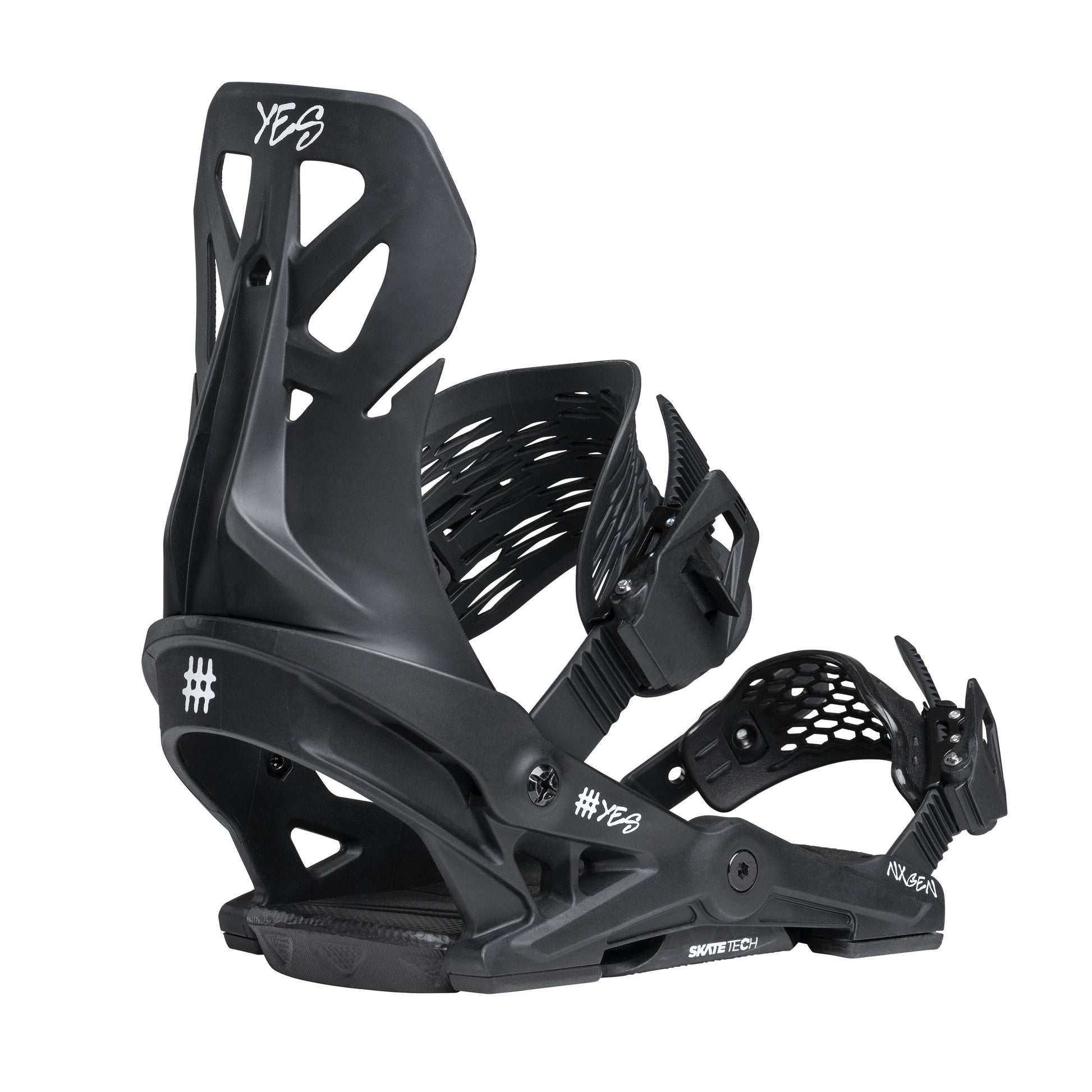 NX-Gen Kid's Snowboard Bindings Pitch Black Outdoor