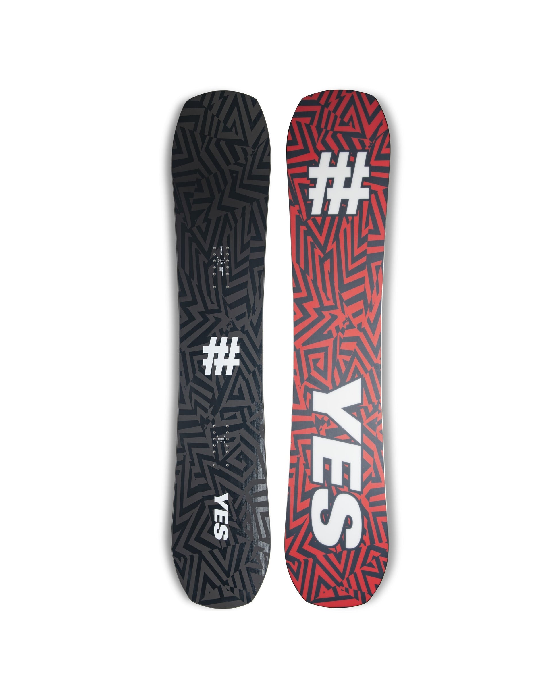 yes basic snowboard 156 wide Standard Men's Snowboard Black Sporting Goods Outdoor