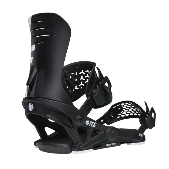 IPO Men's Snowboard Bindings Outdoor Goods Pitch Black | YES IPO Men's Snowboard Bindings Outdoor Goods Pitch Black | YES