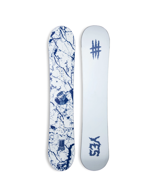 hel yes snowboard 2022 Women's Hell Yes Hel Yes 2027 snowboard features UnderBite edge tech and SlamBack inserts for all YES Snowboards